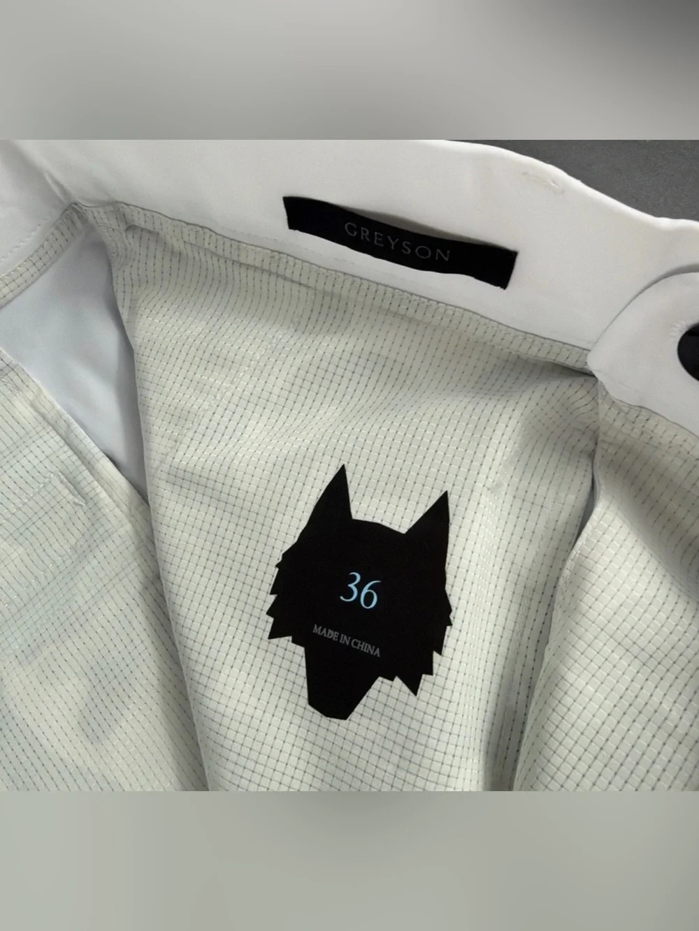 Greyson Golf Shorts Montauk Polyamide 36 x 10 Arctic White NWT MSRP $118